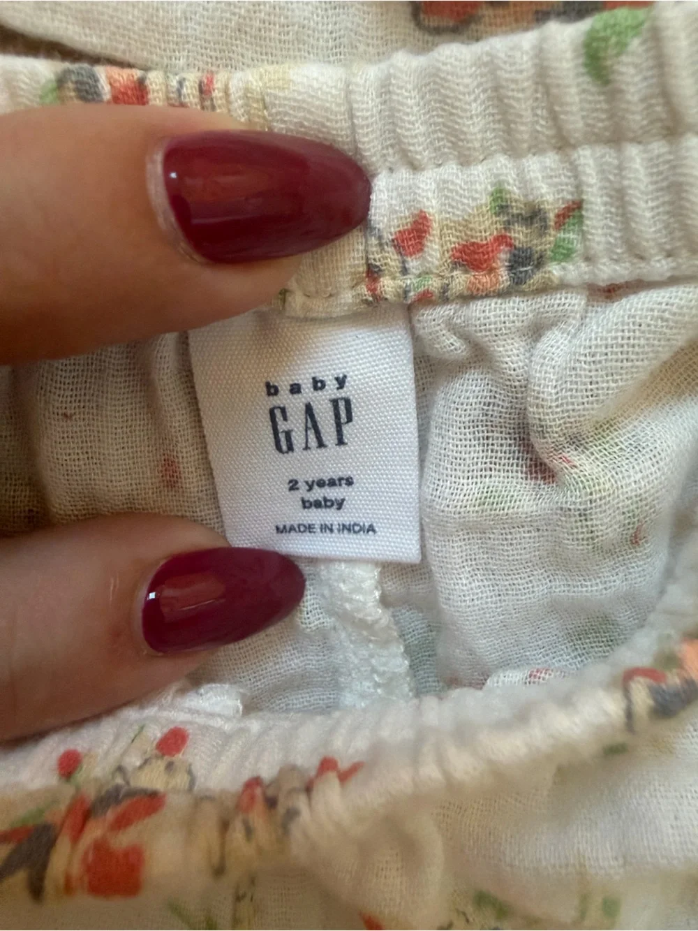 GAP White Floral Two-Piece Set